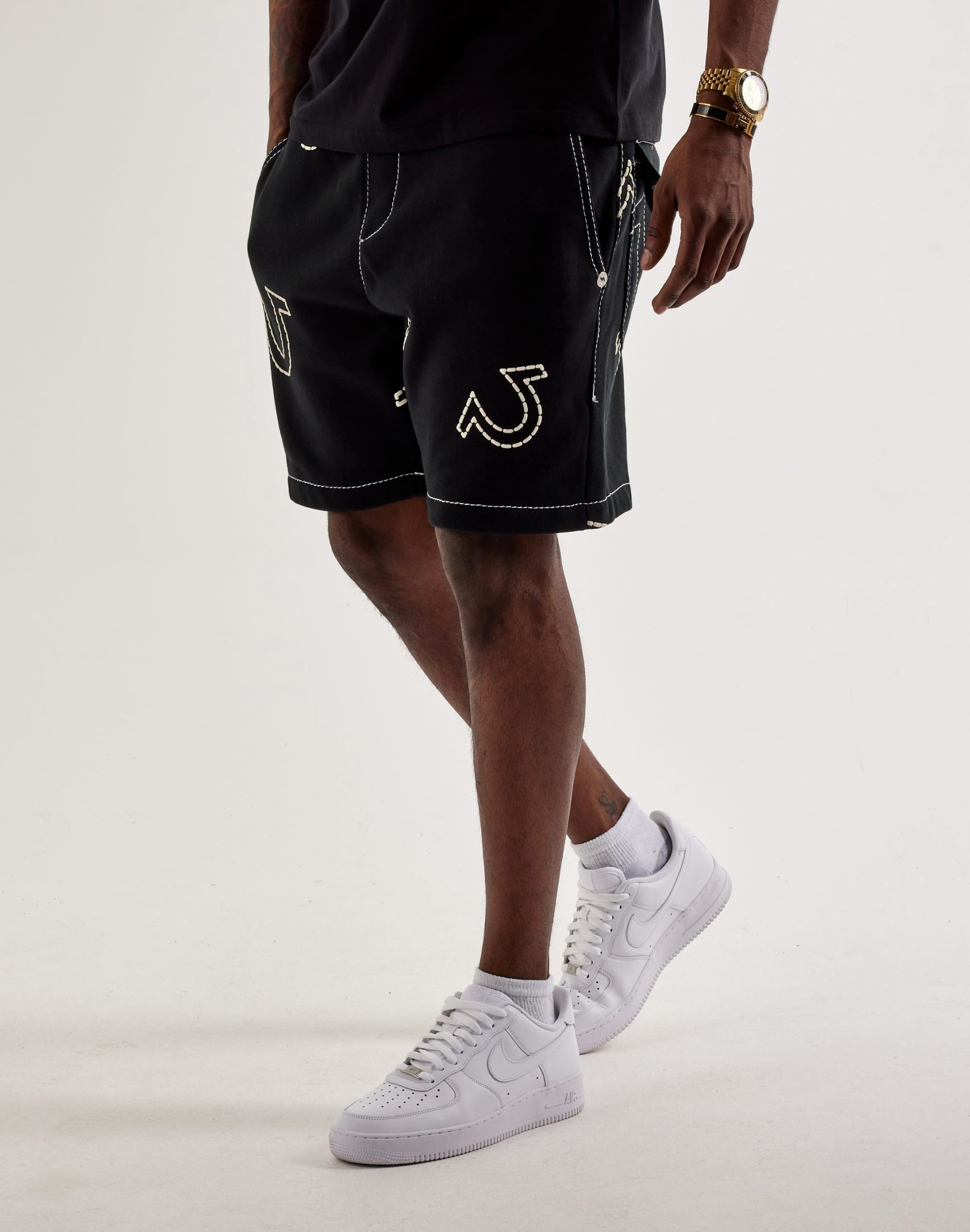 True Religion Big T Fleece Shorts - Image 3