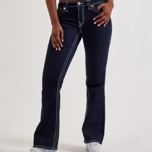 True Religion Becca Big T Mid-Rise Boot Cut Denim Jeans