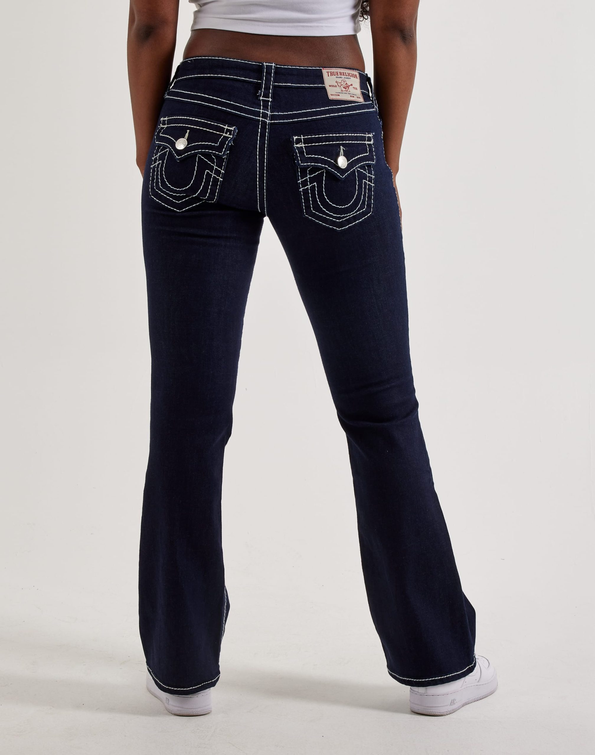 True Religion Becca Big T Mid-Rise Boot Cut Denim Jeans - Image 3