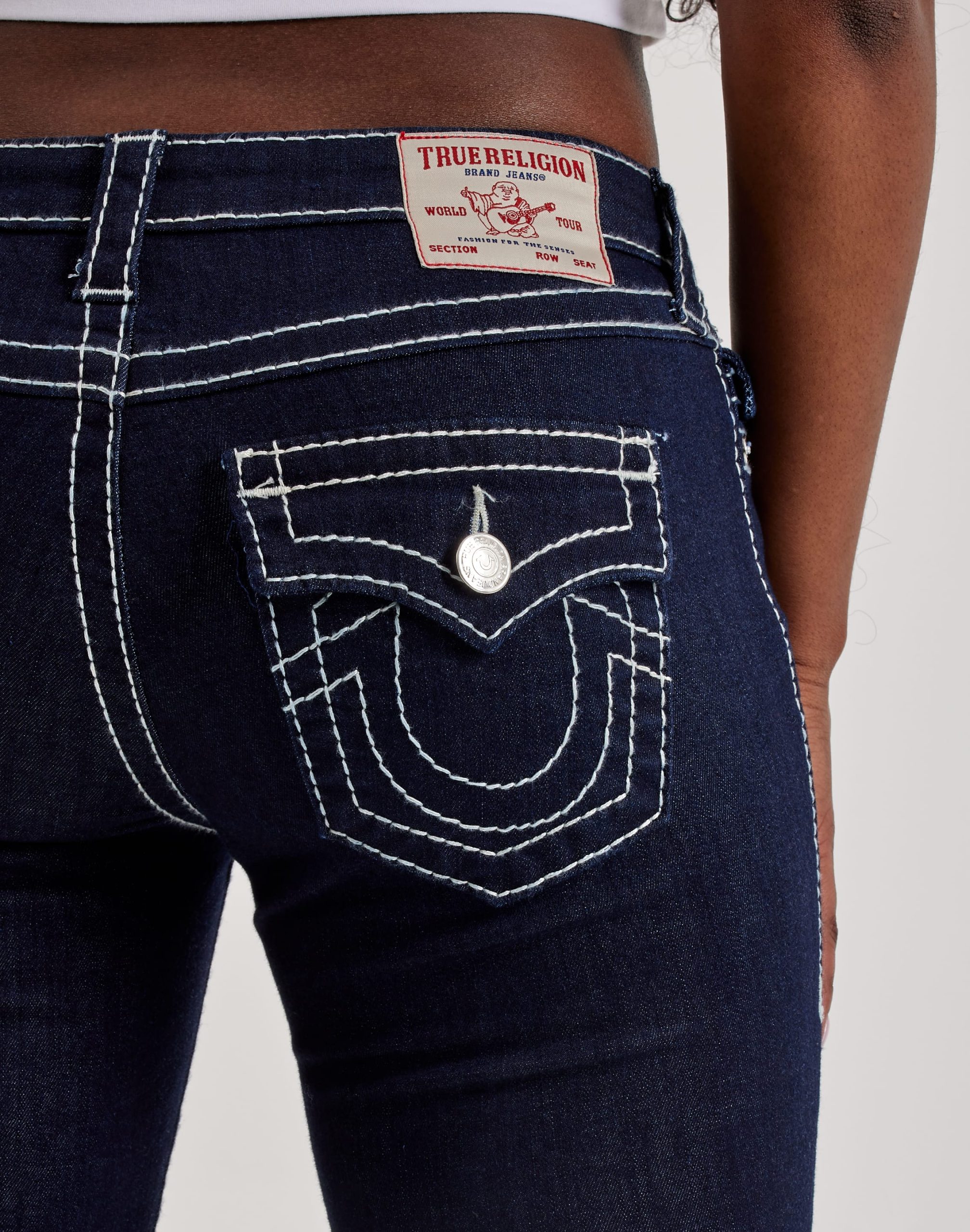 True Religion Becca Big T Mid-Rise Boot Cut Denim Jeans - Image 4