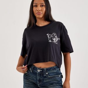 True Religion Embroidered Buddha Tee