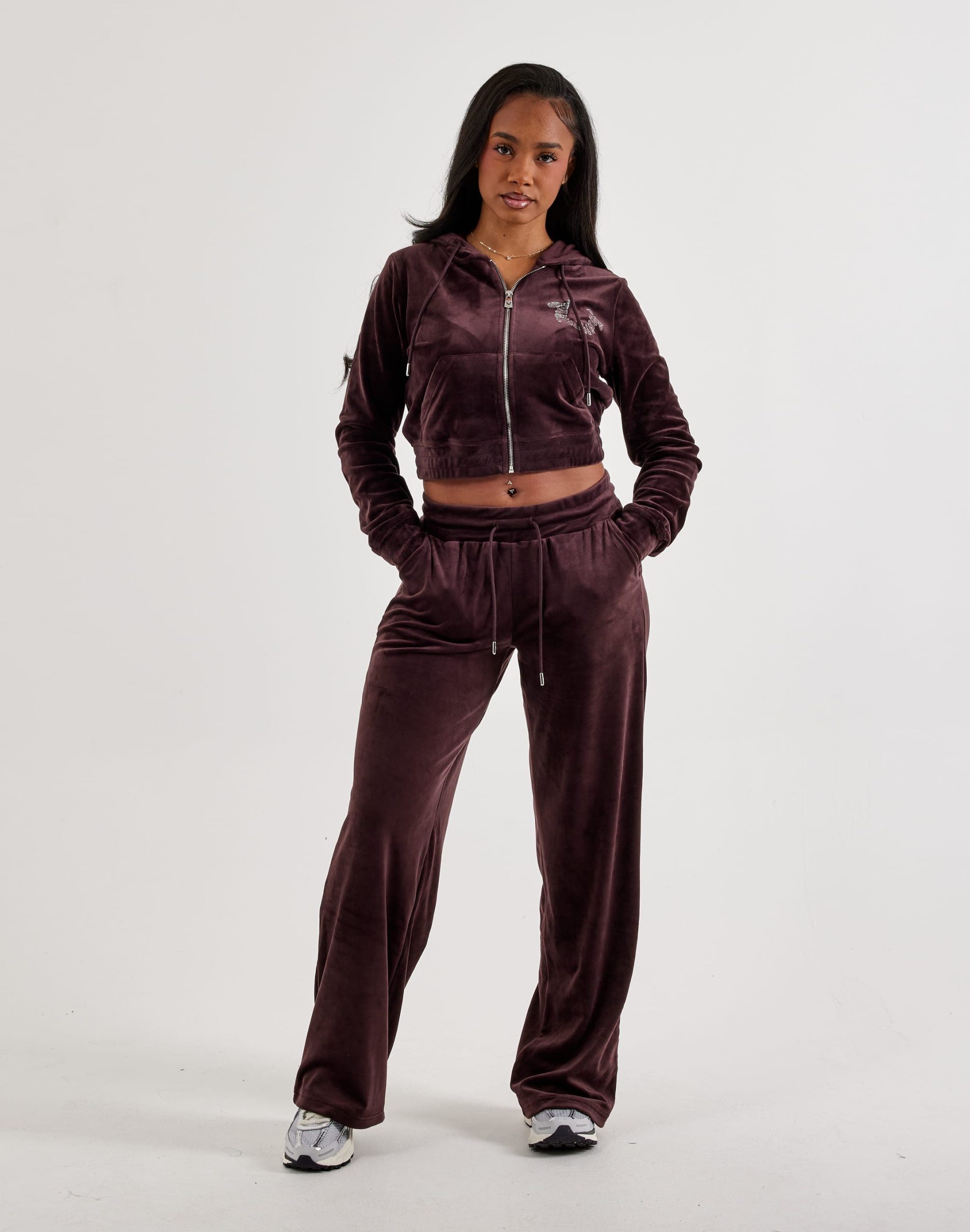 True Religion Crystal Velour Straight-Leg Pants - Image 5