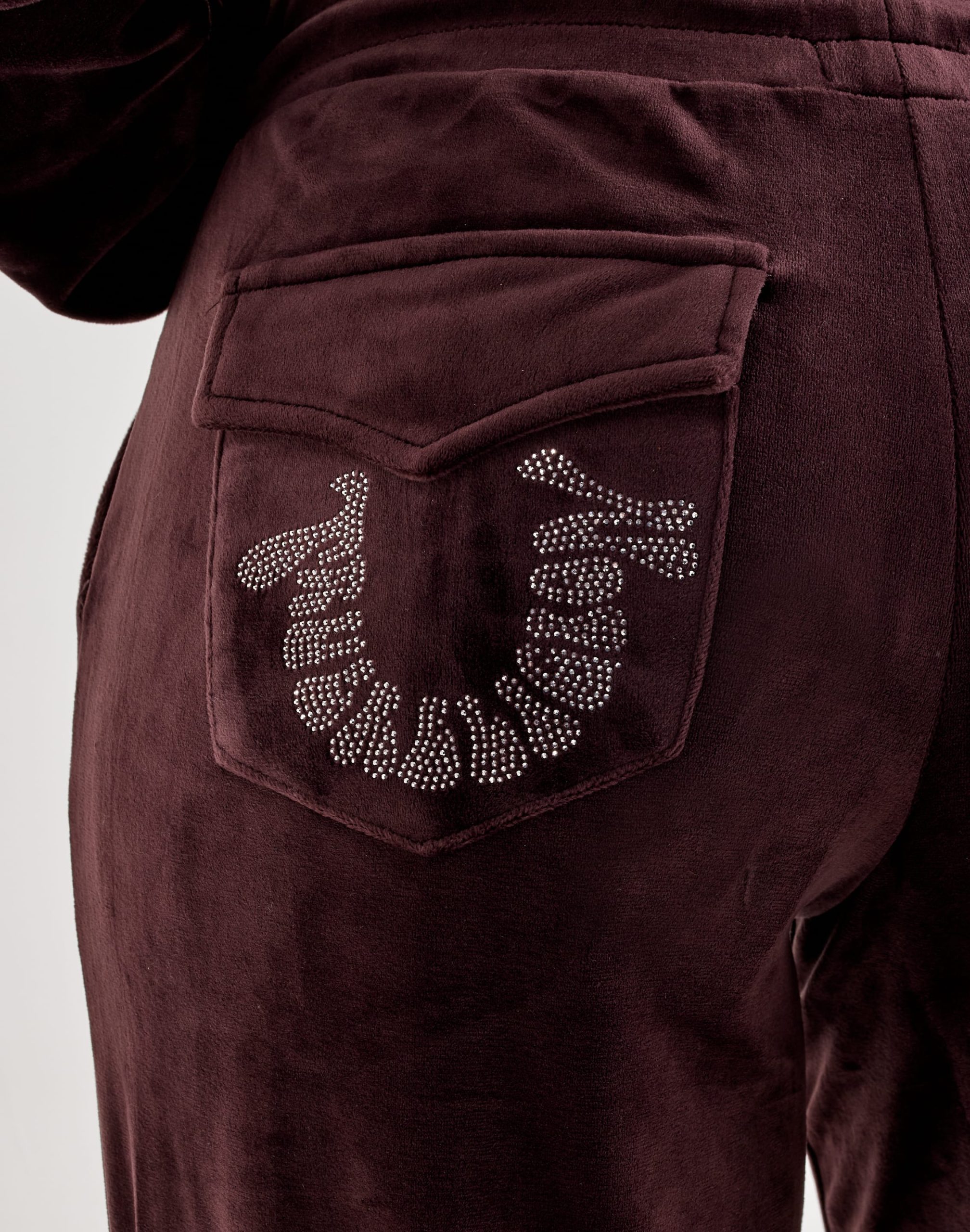 True Religion Crystal Velour Straight-Leg Pants - Image 4