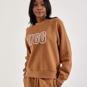 UGG Logo Crewneck Fleece Sweatshirt