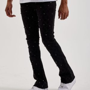 UR Diamond Stud Stacked Denim Jeans