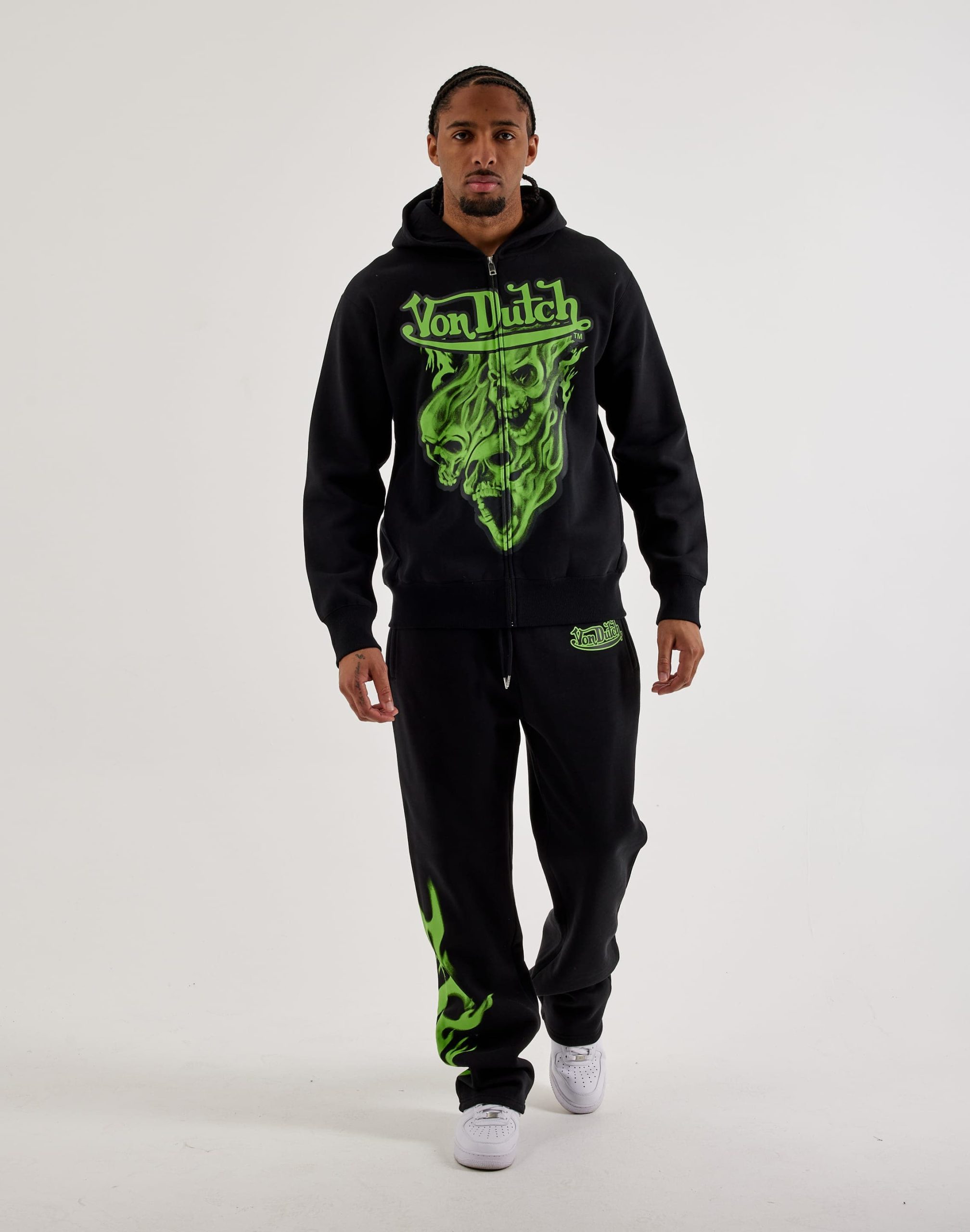 Von Dutch Ghost Flames Fleece Pants - Image 5