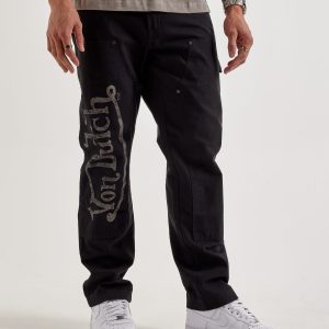 Von Dutch Straight Double-Knee Pants