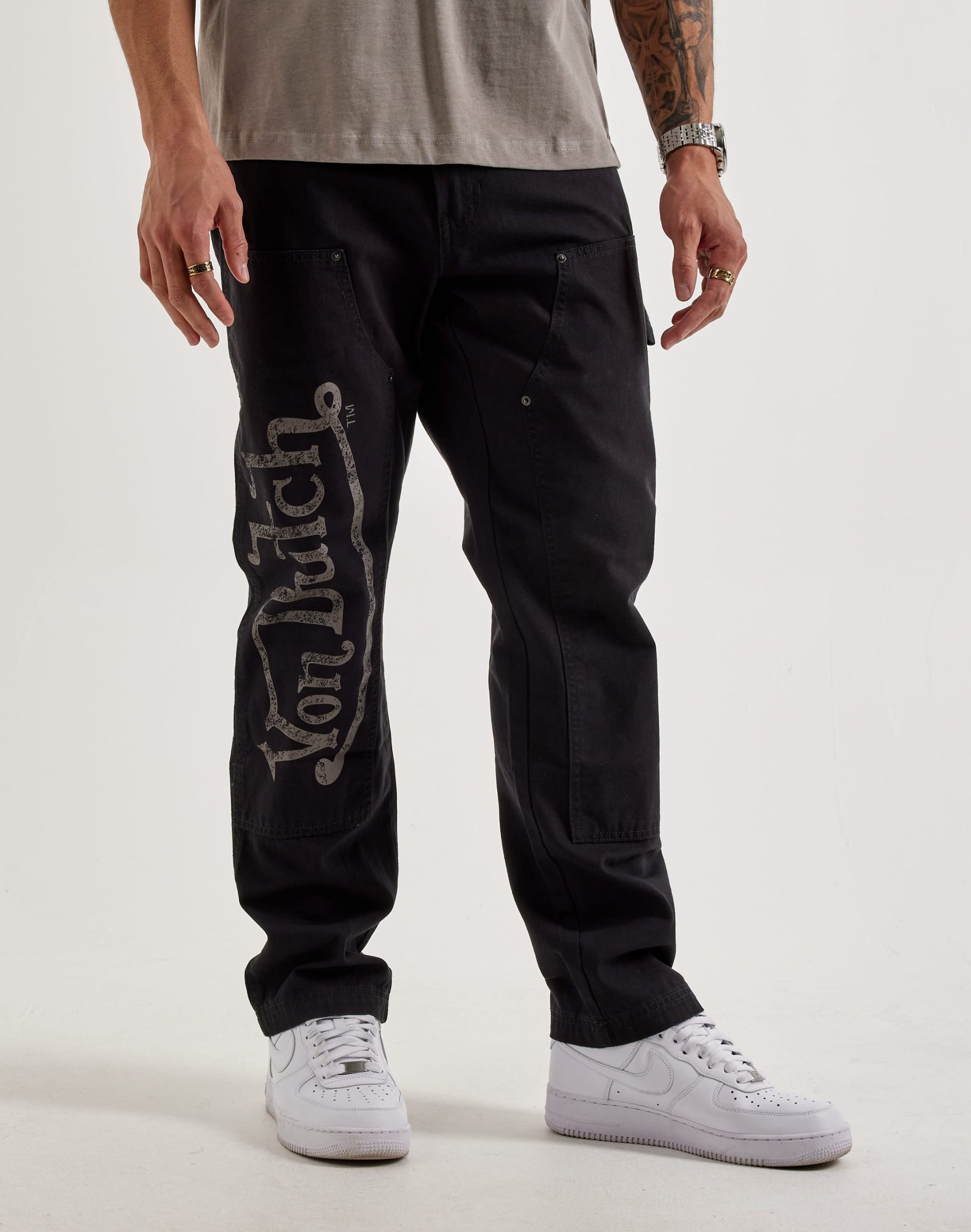 Von Dutch Straight Double-Knee Pants