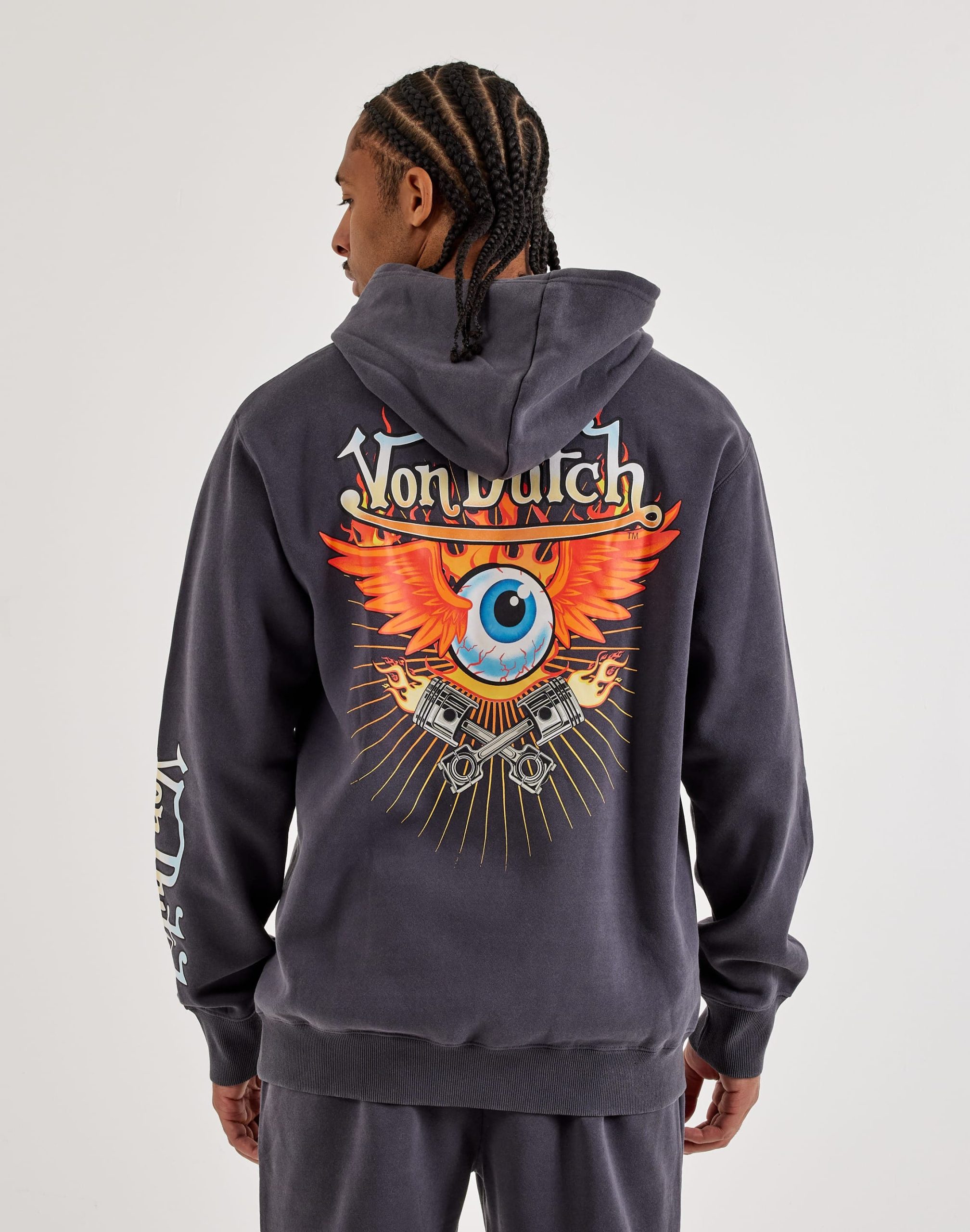 Von Dutch Flying Eye Pullover Fleece Hoodie - Image 2