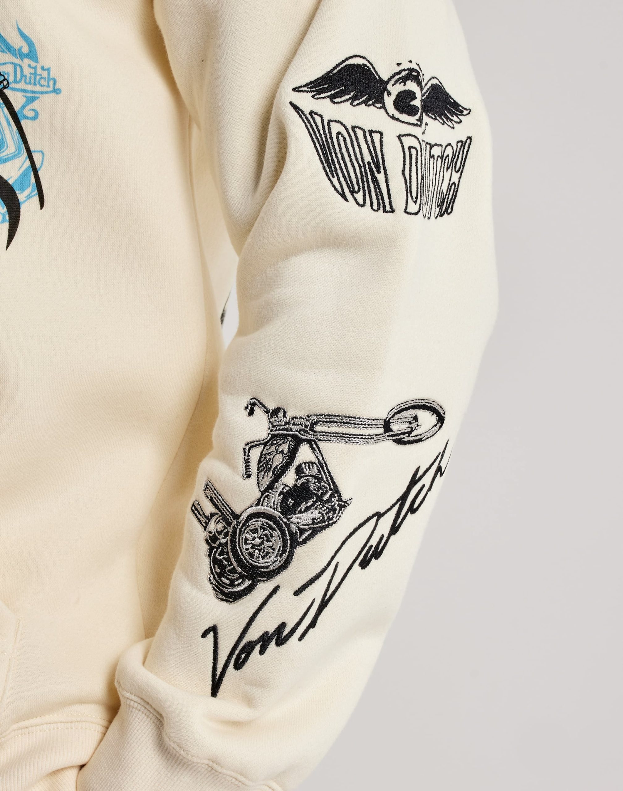 Von Dutch Tattoo Full-Zip Fleece Hoodie - Image 4