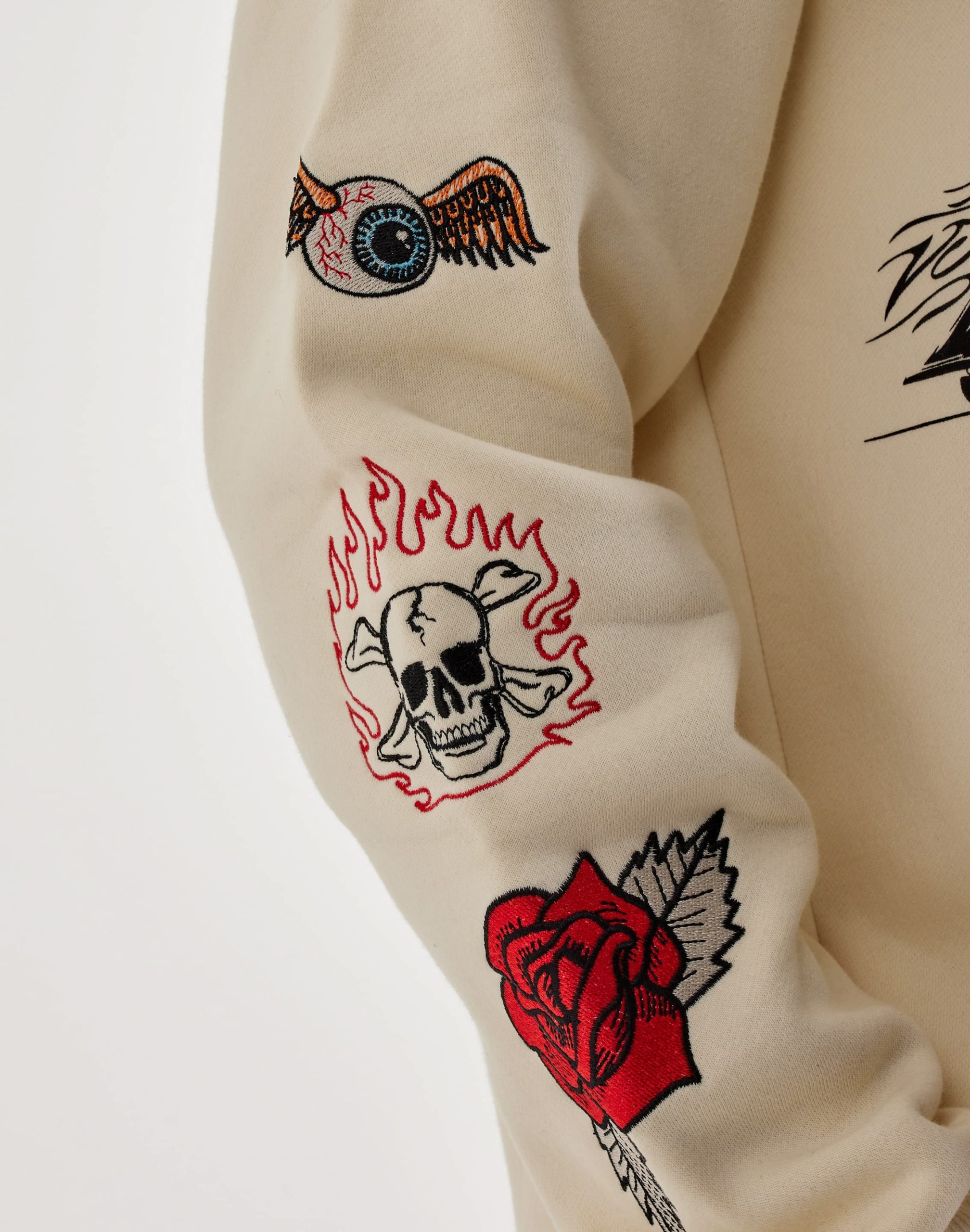 Von Dutch Tattoo Full-Zip Fleece Hoodie - Image 5