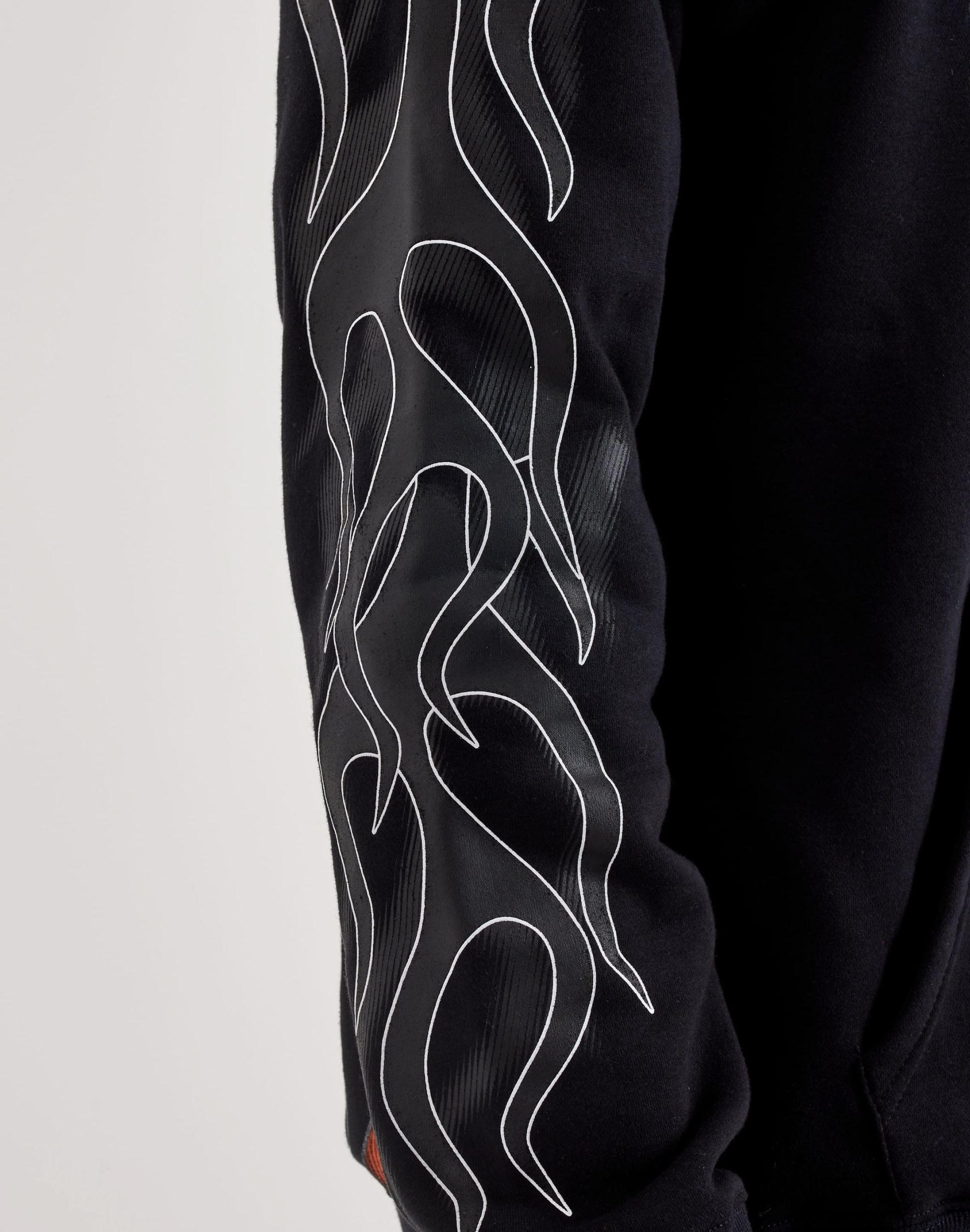Von Dutch Allover Flame Pullover Fleece Hoodie - Image 4