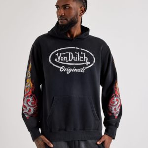Von Dutch Originals Vintage Wash Fleece Hoodie