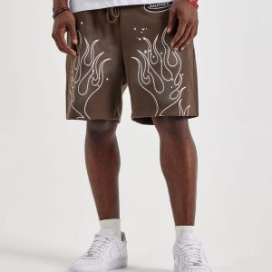 Von Dutch Acid Wash Fleece Sweat Shorts