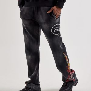 Von Dutch Originals Vintage Wash Fleece Pants