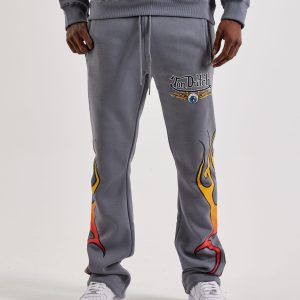 Von Dutch Flame Logo Fleece Pants