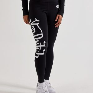 Von Dutch Side-Logo Leggings