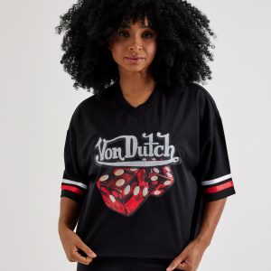 Von Dutch Flame Dice Cropped Jersey
