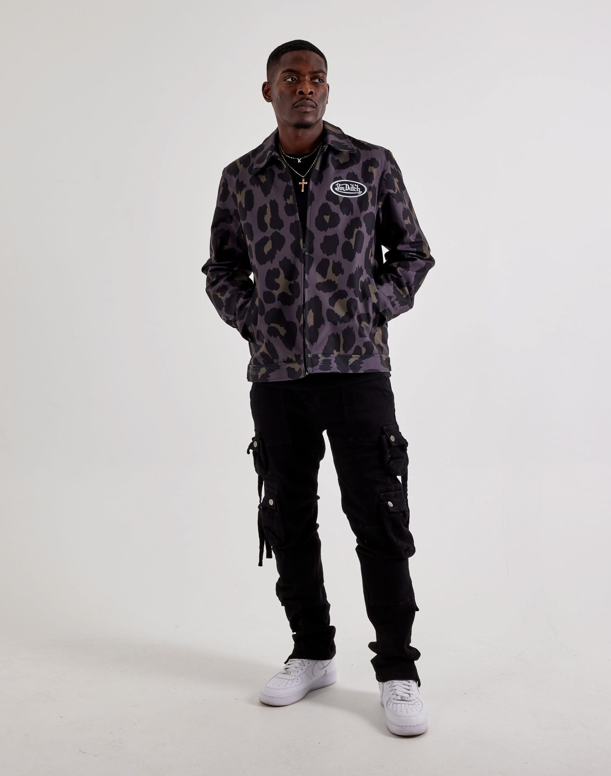 Von Dutch Originals Animal Print Jacket - Image 4