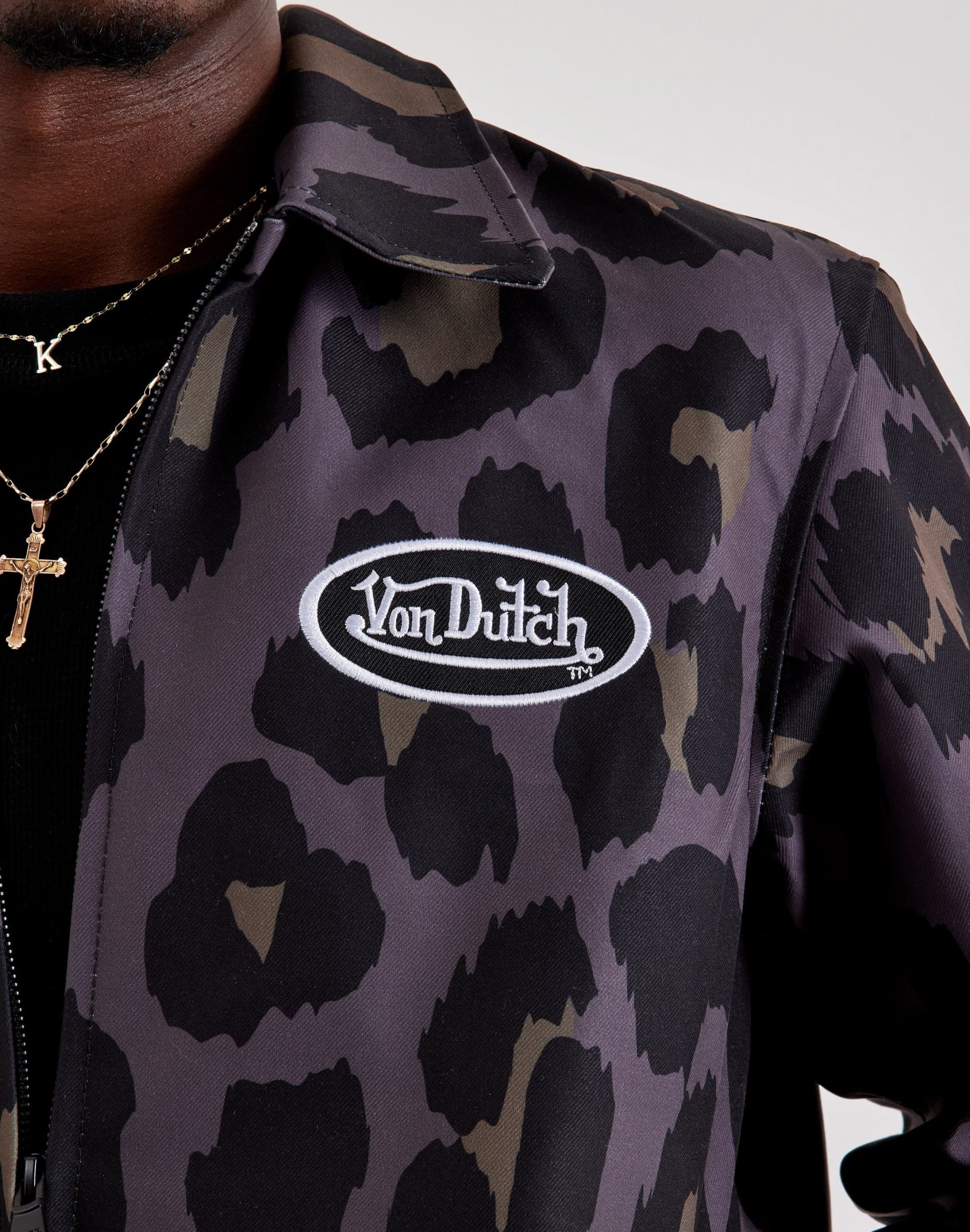 Von Dutch Originals Animal Print Jacket - Image 3