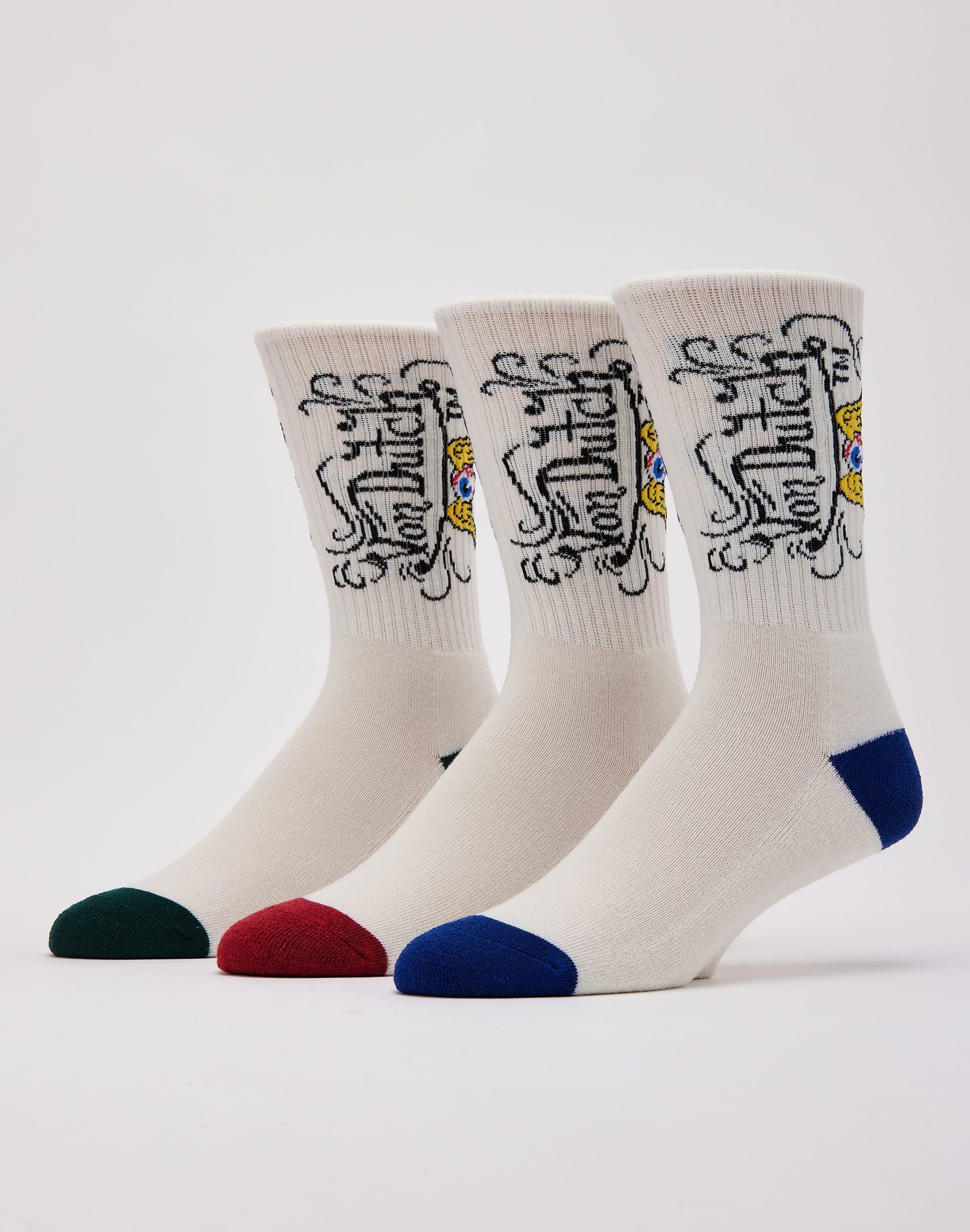 Von Dutch Eye Logo Crew Socks 3-Pack