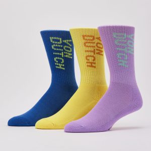 Von Dutch Logo Crew Socks 3-Pack