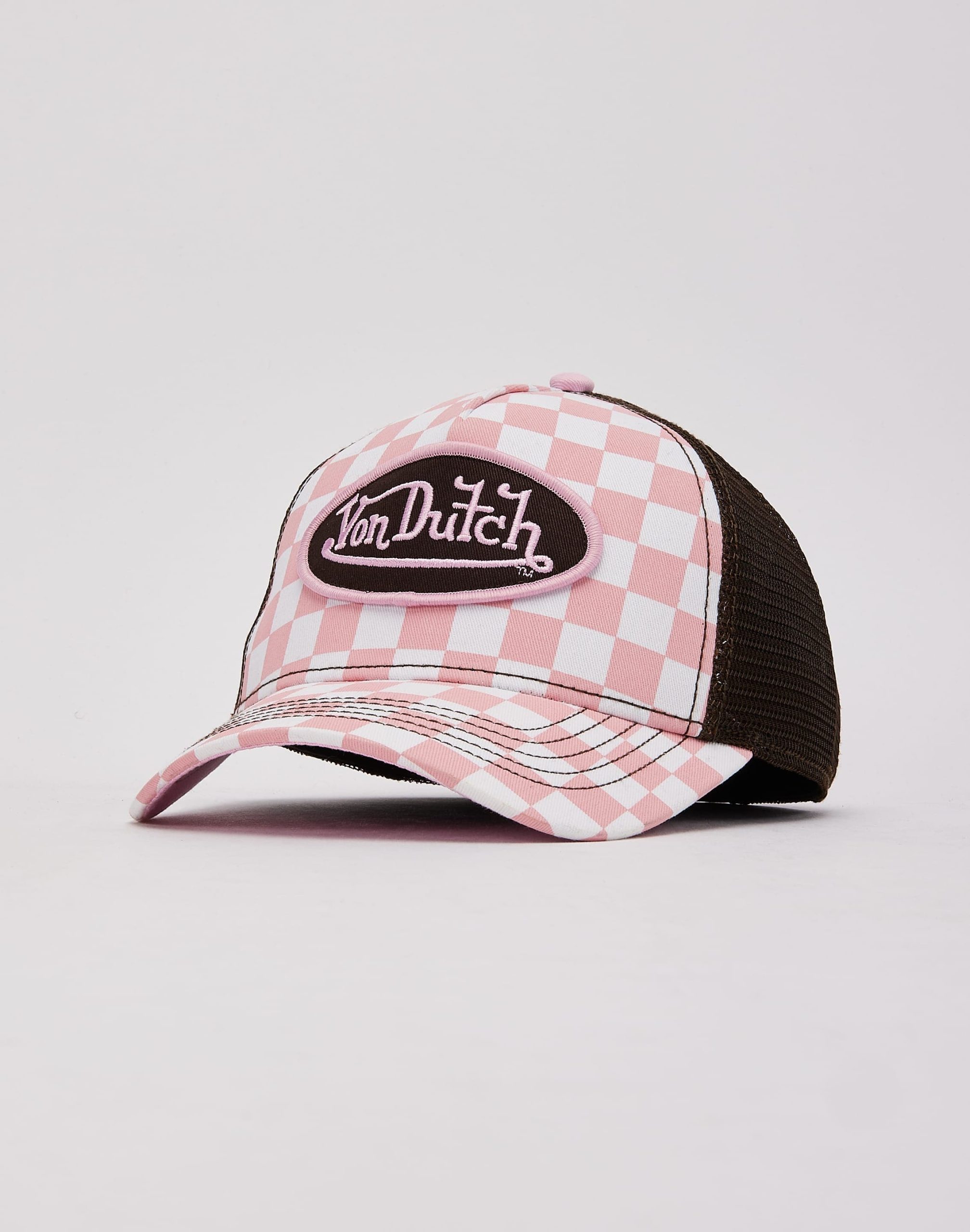 Von Dutch Checkerboard Trucker Hat
