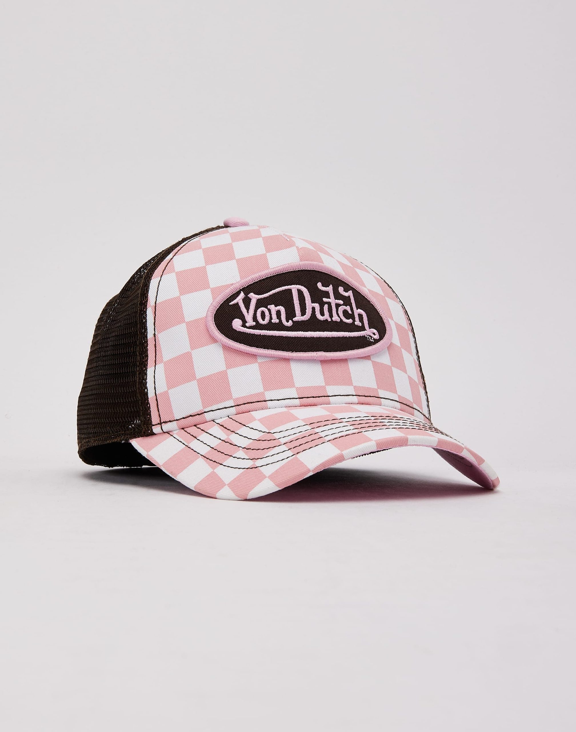 Von Dutch Checkerboard Trucker Hat - Image 3
