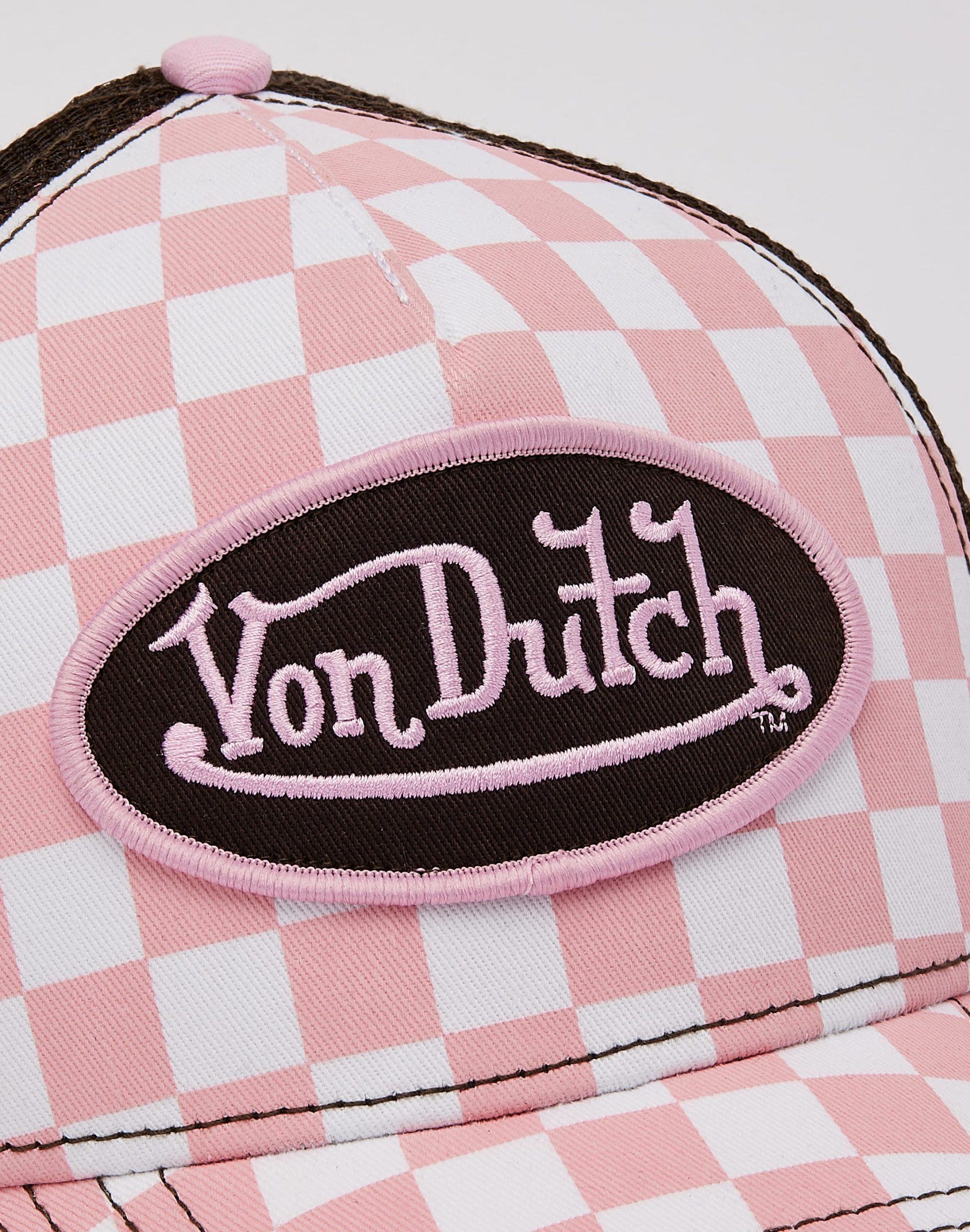 Von Dutch Checkerboard Trucker Hat - Image 4