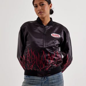 Von Dutch Satin Flight Jacket
