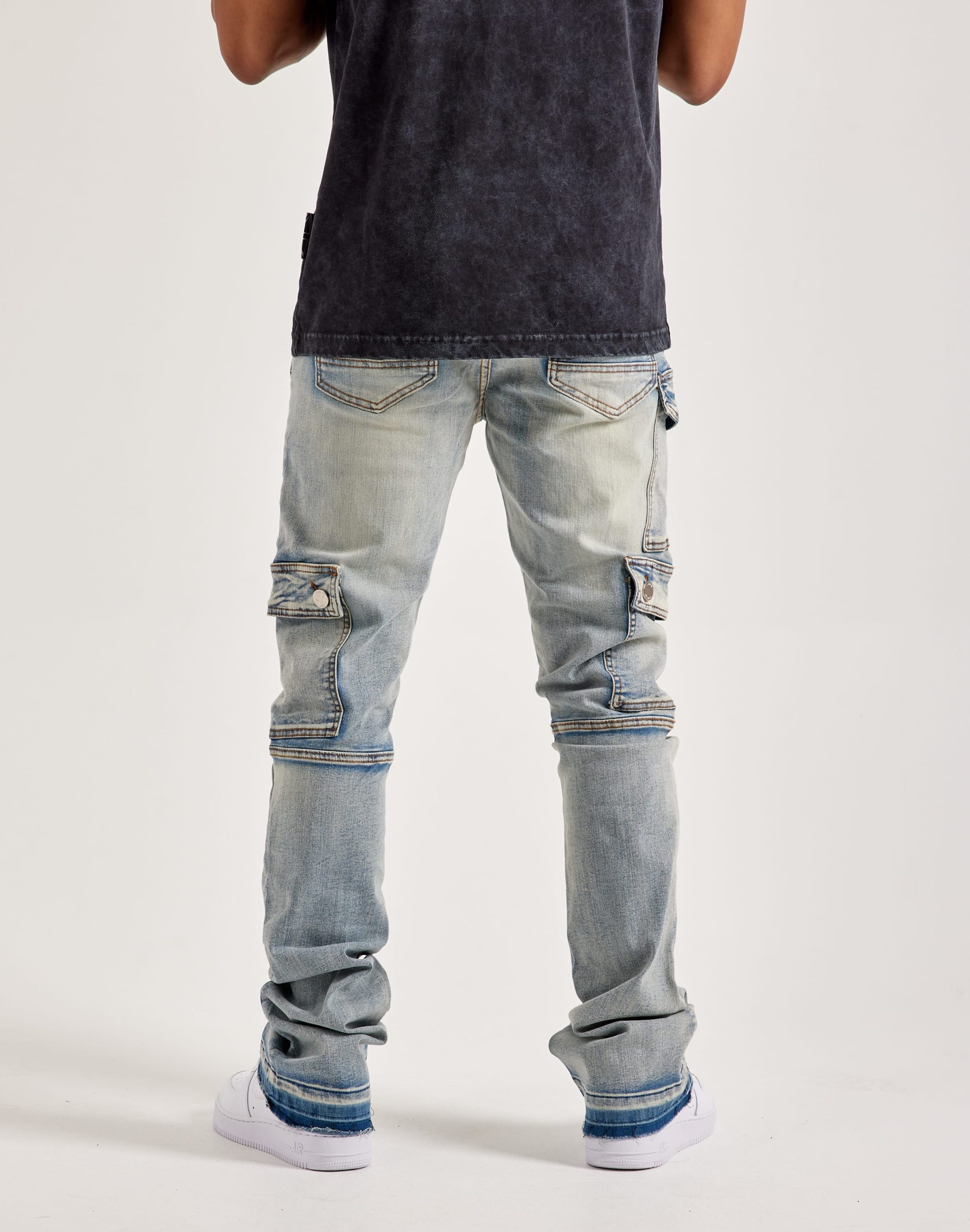 WAIMEA Overdyed Stacked Cargo Denim Jeans - Image 4