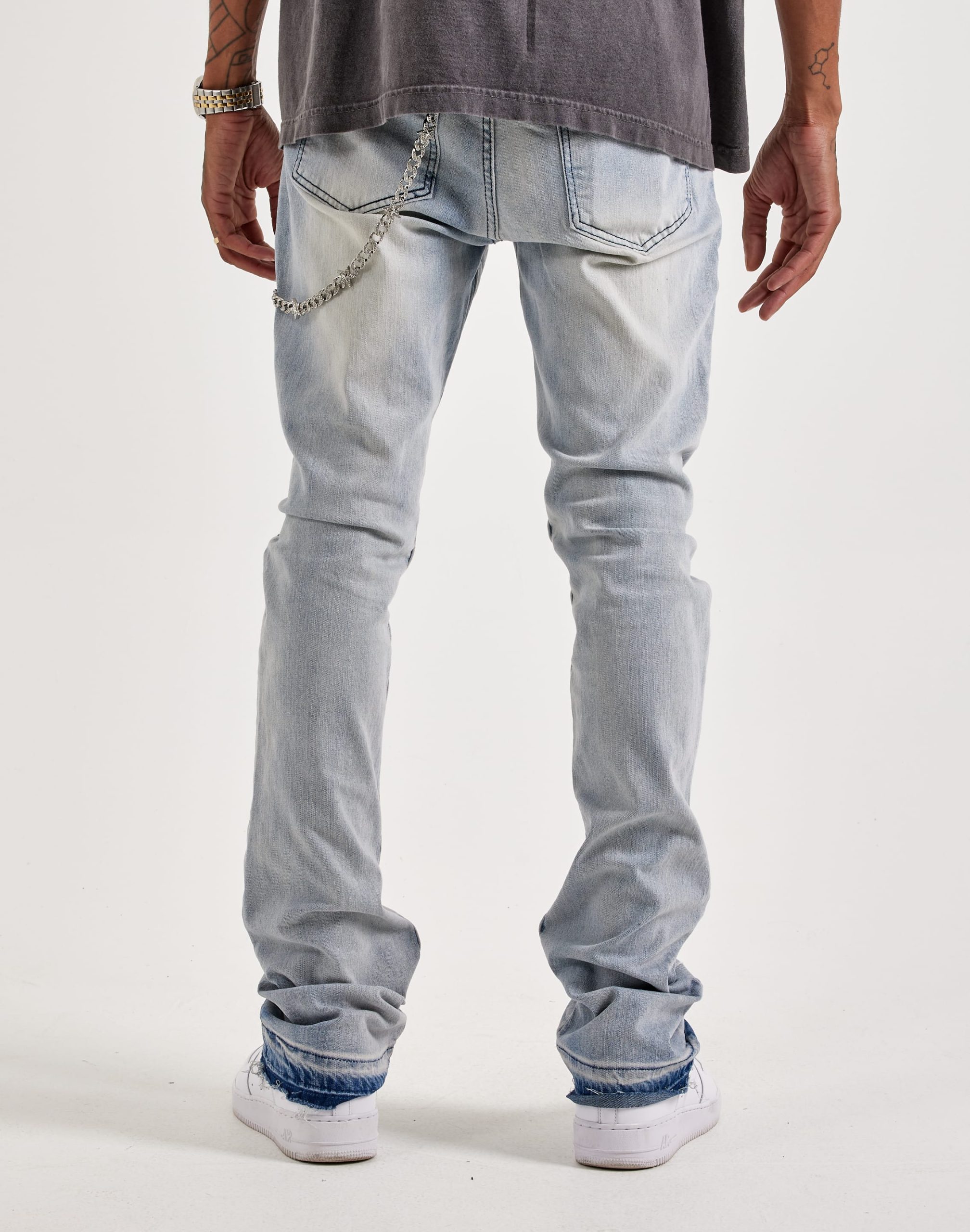 WAIMEA Stacked Star Distressed Denim Jeans - Image 4