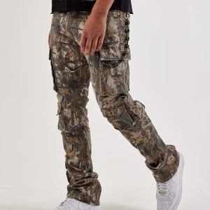 WAIMEA Camo Stacked Cargo Pants