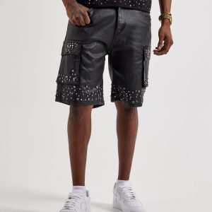 WAIMEA Embellished Cargo Shorts