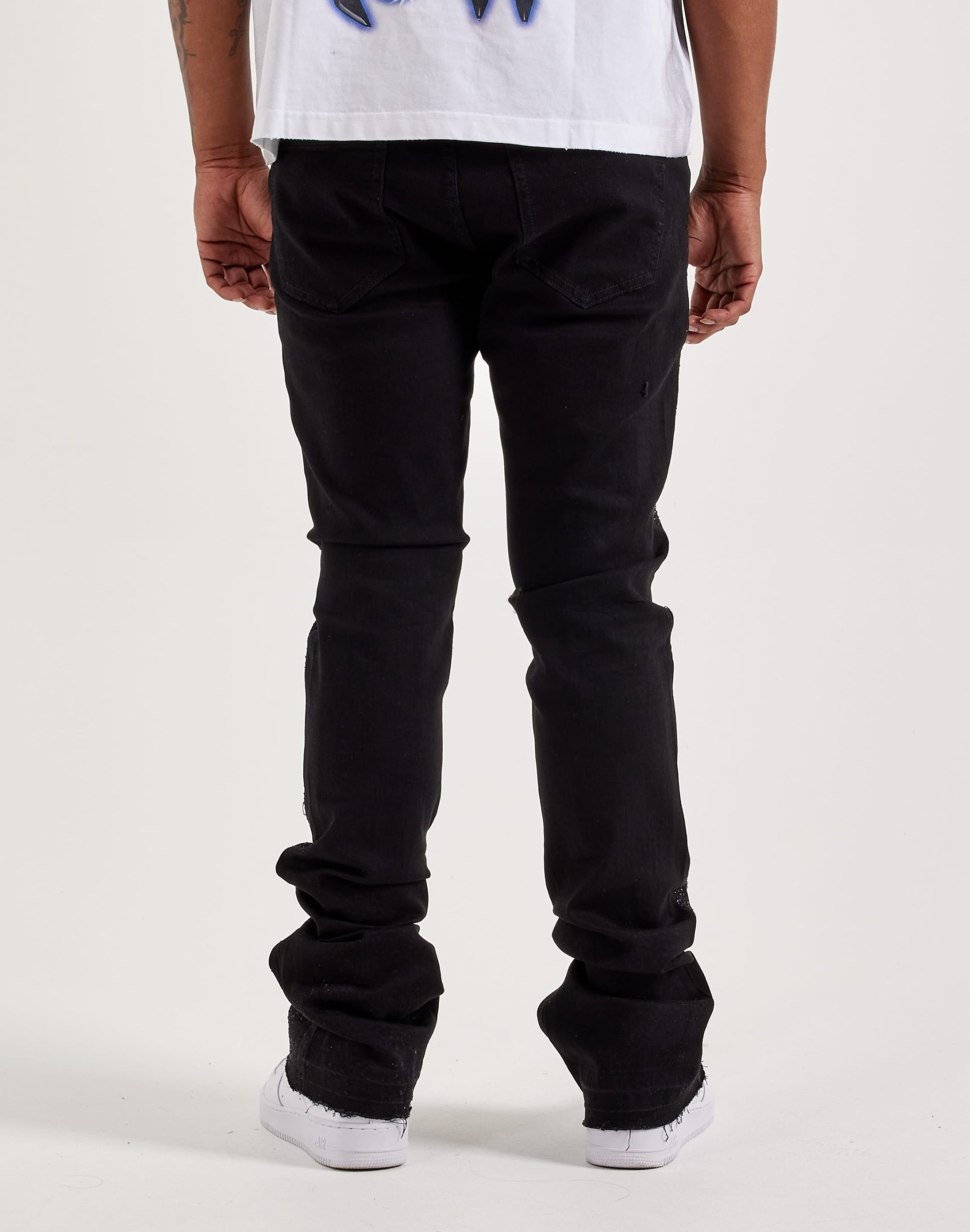 WAIMEA Stacked Rhinestone Denim Jeans - Image 4
