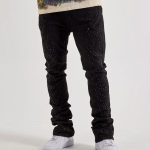 WAIMEA Stacked Western Stud Denim Jeans
