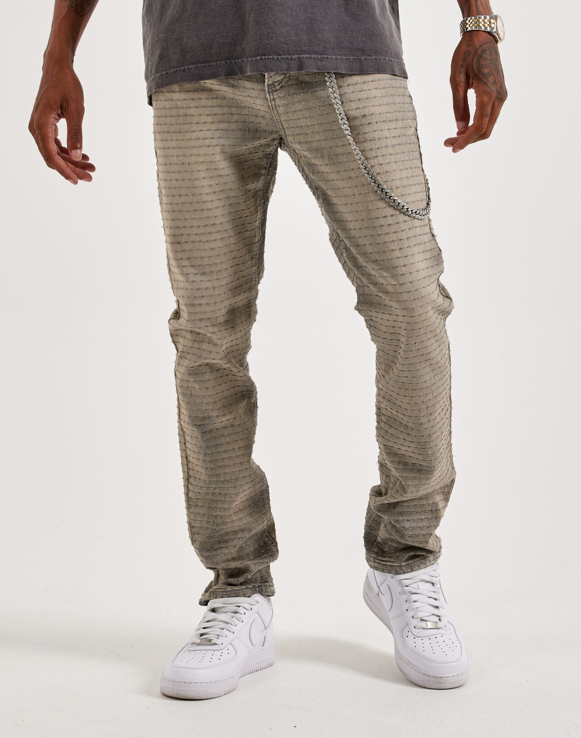 WAIMEA Slim Quilted Denim Jeans - Image 2