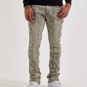 WAIMEA Stacked Sideline Stud Denim Jeans