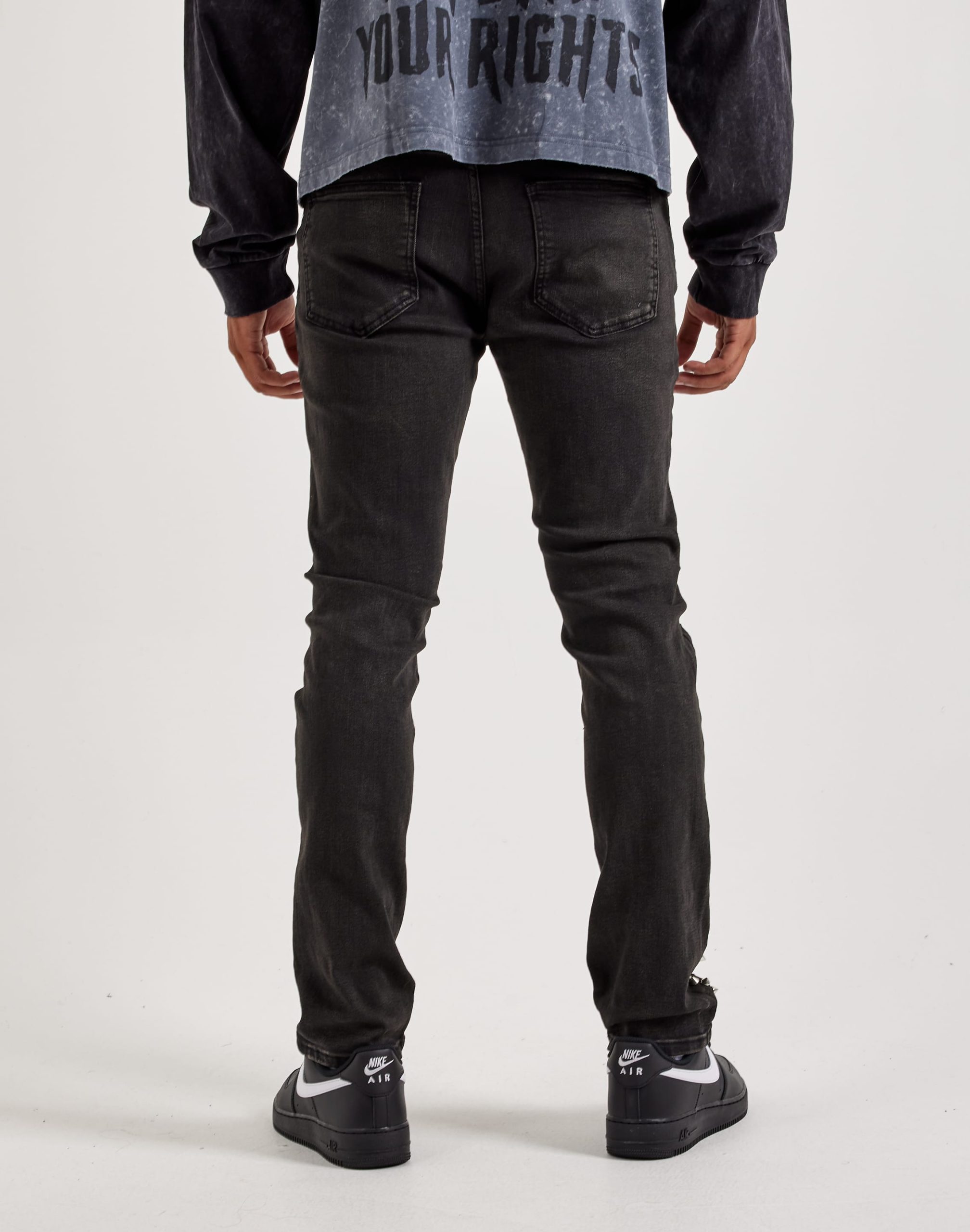 WAIMEA Slim Metal Stud Denim Jeans - Image 3