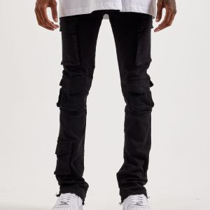 WAIMEA Stacked Flared Cargo Jeans