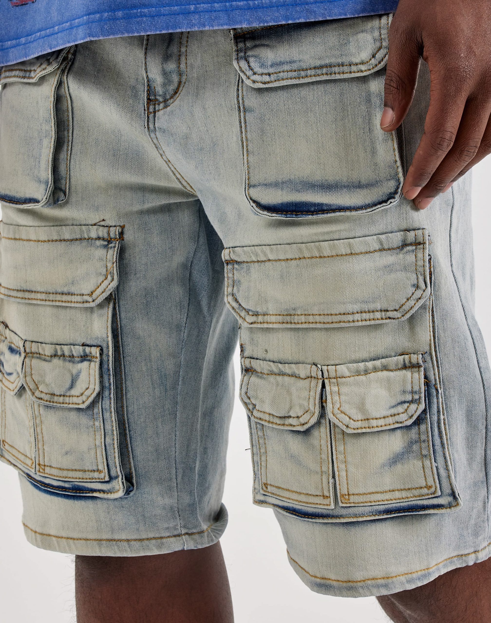 WAIMEA Denim Cargo Shorts - Image 3